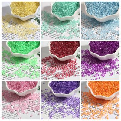 150-1000 adet DIY Kolye Bileklik El Yapımı Takı Yapımı İçin Boyalı Çekirdek Cam Gevşek Boncuklar 2-4mm Toptan boncuklar