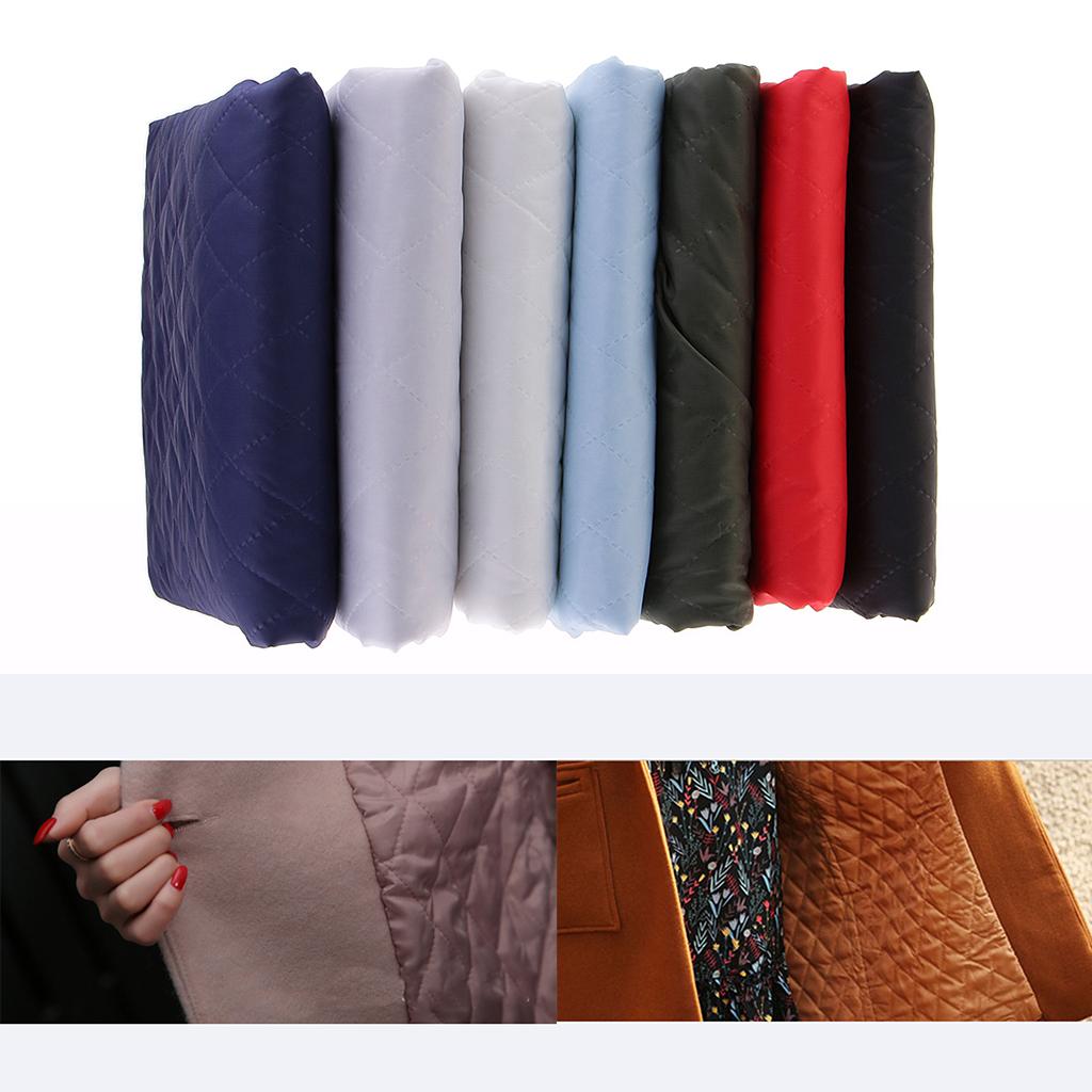 DIY Crafts Quilted Fabric Double Faced Polyester Taffeta Lining for Cotton Coat Dress Collar and Cushion Making