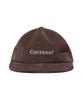COVERNAT Authentic Logo Corduroy 5-Panel Cap Brown