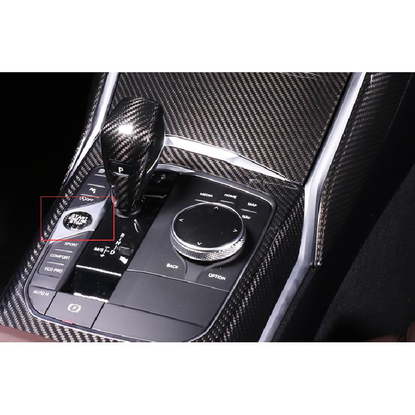 One Start Sticker Decoration For BMW 3 Series G20 - Real Carbon Fiber