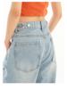 Damen High Waist Ripped Spitze Straight-Leg Loose Jeans - Sommer 2025