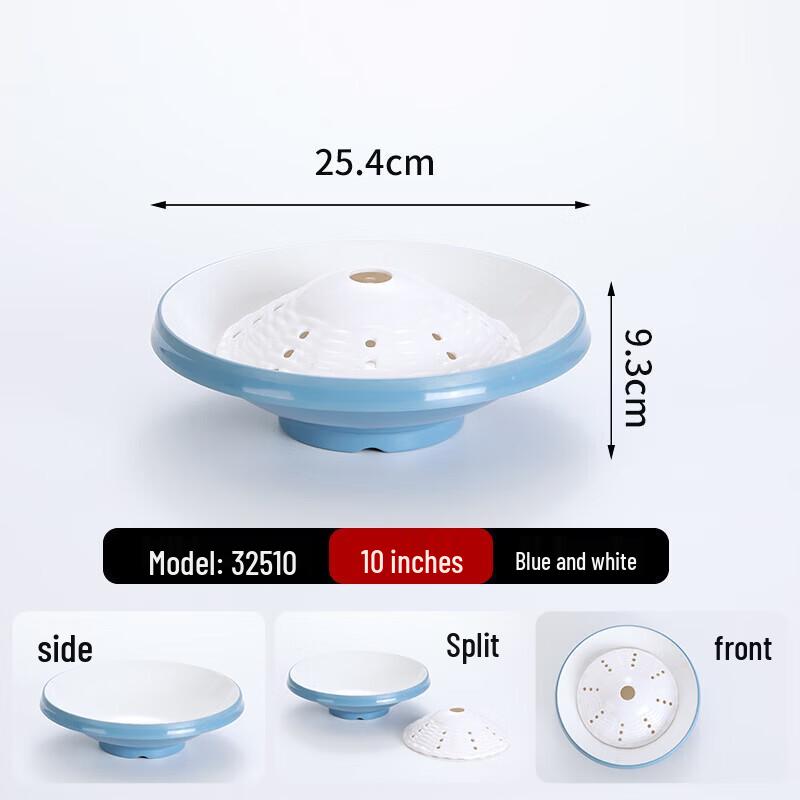 Commercial Melamine Hot Pot Dry Ice Serving Plate