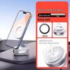 Leather Texture Rotating Magnetic Car Phone Holder with Strong Vacuum Suction Cup