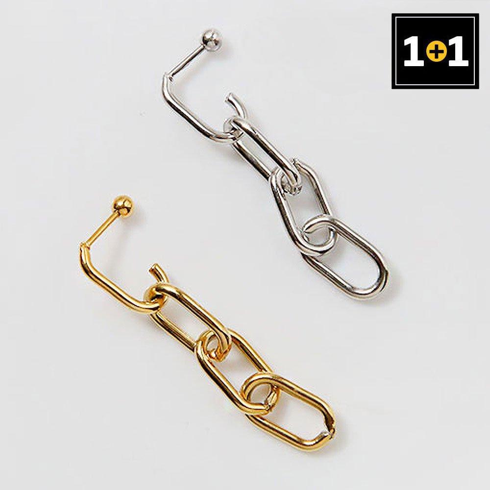 [1+1] Fashion Piercing Chain Drop (Single Sold)