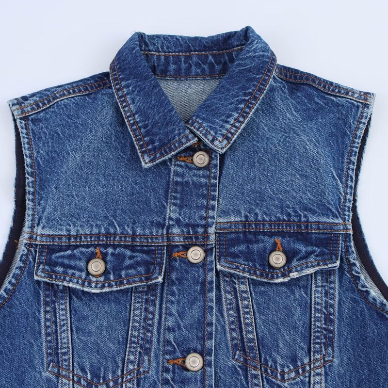 Kaslead New Arrival Women's Clothing Fashion Style Fashion Silm Sleeveless Denim Midi Skirt Dress 9942154