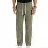 Men's Cotton-Linen Summer Straight-Leg -Color Casual Trousers