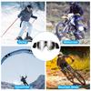PATIKIL Dirt Bike Motorcycle ATV Ski Racing Helmet for and Riding with White and Silver Lenses Goggles, Goggles, Goggles, Goggles, Goggles, Windproof,
