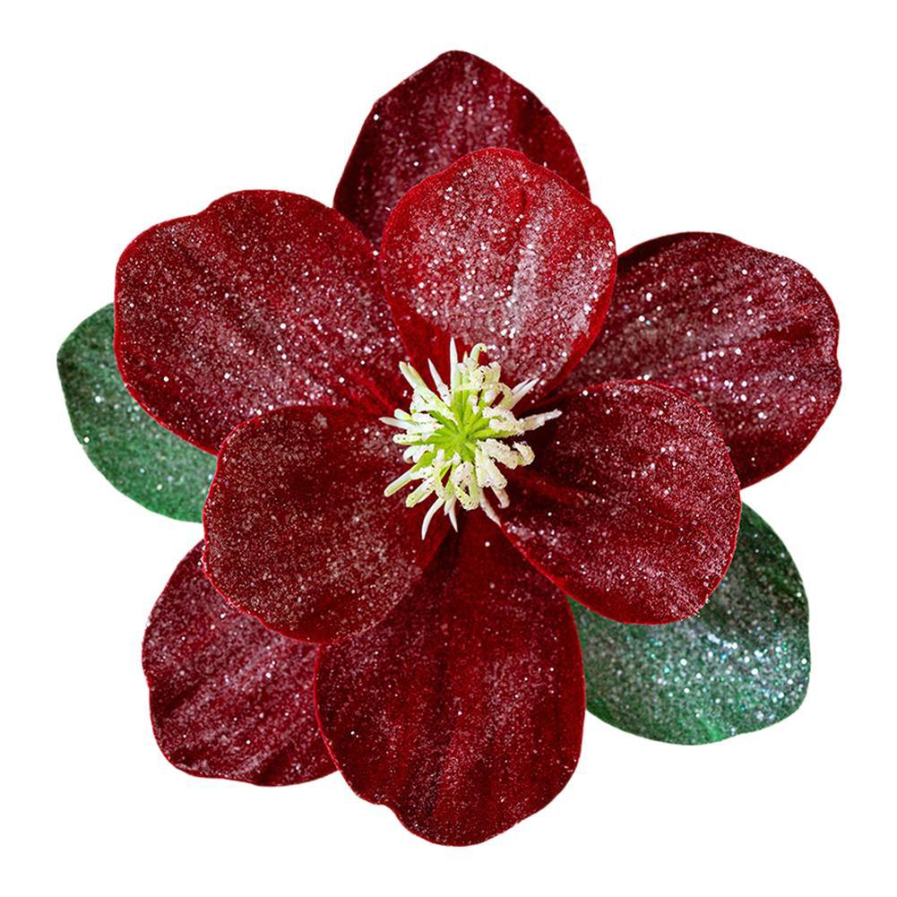 1pc 25cm Artificial Lotus Christmas Decoration Xmas Tree Ornaments Fake Flower For Home Decor Wedding Party Supplies Navidad