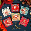 6pcs Blessing 2025 New Year Money Pocket Traditional Good Lucky Money Bags Cartoon Red Packet  Bonus