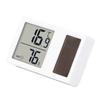 Thermometer Hygrometer Solar Powered Desktop Temperature Humidity Measurement Meter Gauge for Indoor Baby Room Office