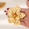 Large Flower Brooch Golden Collar Accessory Fashion Women Brooch  For Party Wedding Daily Wear