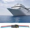 2 Sets 4Celsius5Celsius6 Pin Car Waterproof Electrical Connector Plug with Wire Cable