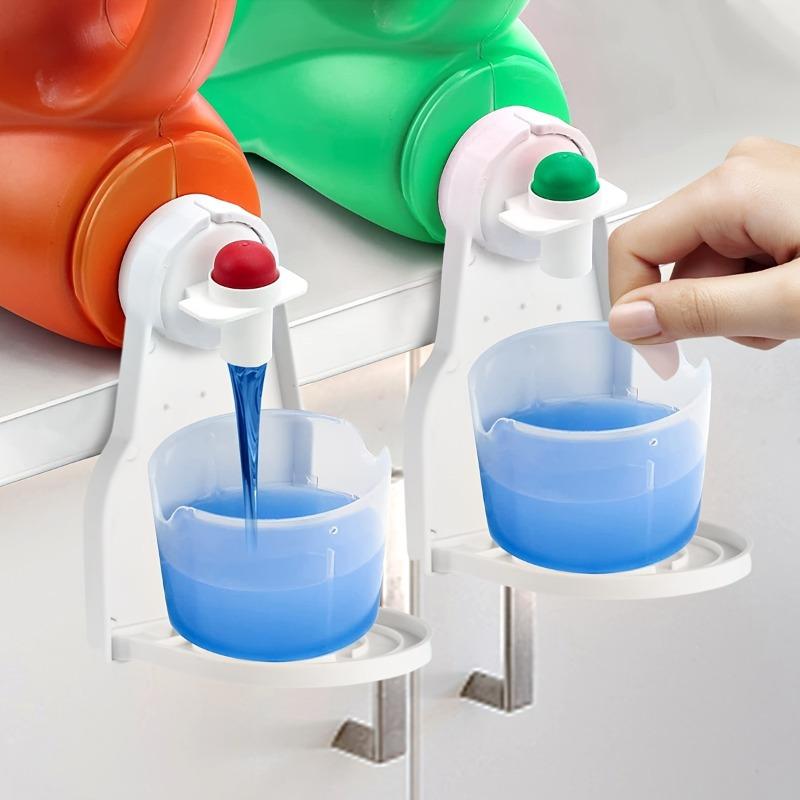 1pc Laundry Detergent Cup Holder, Laundry Detergent Droplet Catcher, Foldable Plastic Laundry Detergent Cup Holder