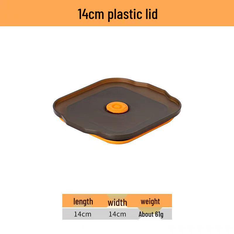 304 Stainless Steel Square Jam Bowl with Lid - Commercial Kitchen Seasoning and Sauce Container.