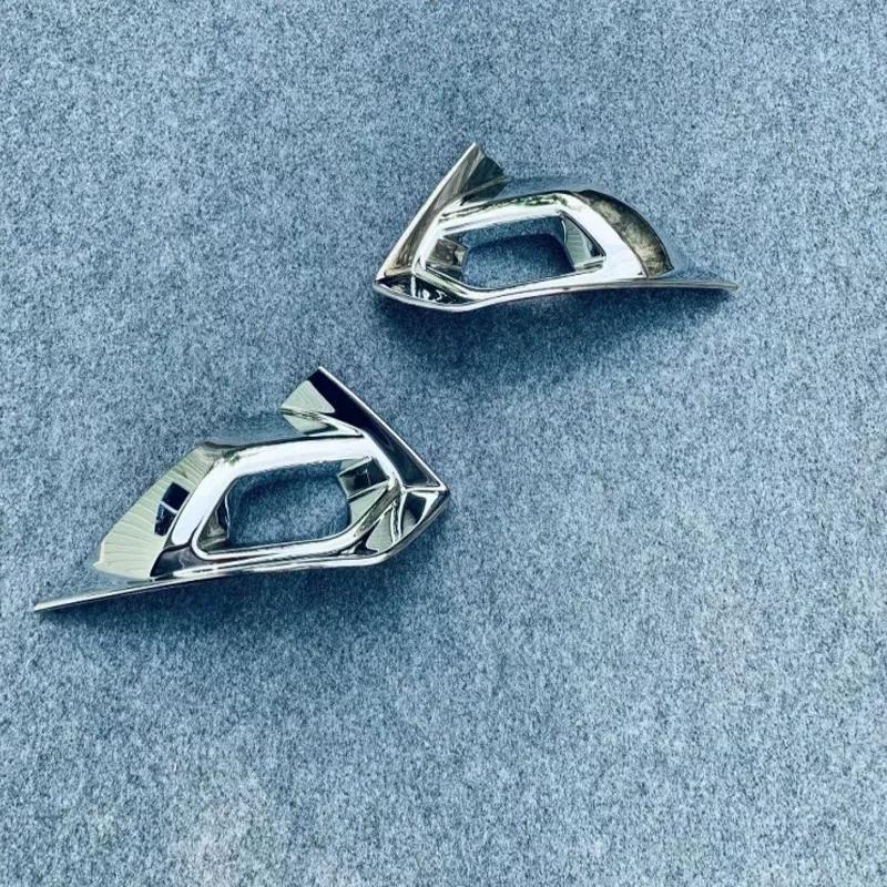 For Nissan Note E13     ABS Chrome front Rear Reflector Fog Light Lamp Cover Trim Bezel Frame Styling Garnish