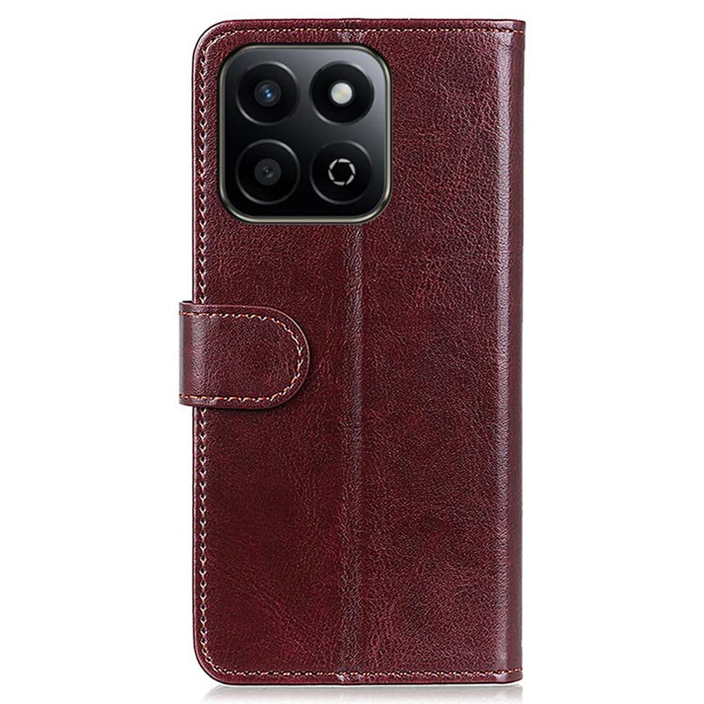 For Honor X7c 5G/X7c 4G/200 Smart 5G/Play 60 Plus 5G Case Crazy Horse Texture PU Leather Phone Stand Cover