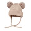 Pompom Winter Baby Hats Cute Beanies Caps Bear Ear Protection Knitted Boys Girls Headwraps Warm Kids Crochet Infant Kid Headwear