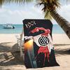 Beach Towel with Club Atlético River Plate Pattern - soft,absorbent,machine washable Lightweight&Modern,swimming,Travel Essentials