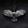 Viking Style Long Chains Eagle Wings Pendant Necklace for Men Hip Hop Punk Fashion Motorcycle Party Personality Charm Jewelry