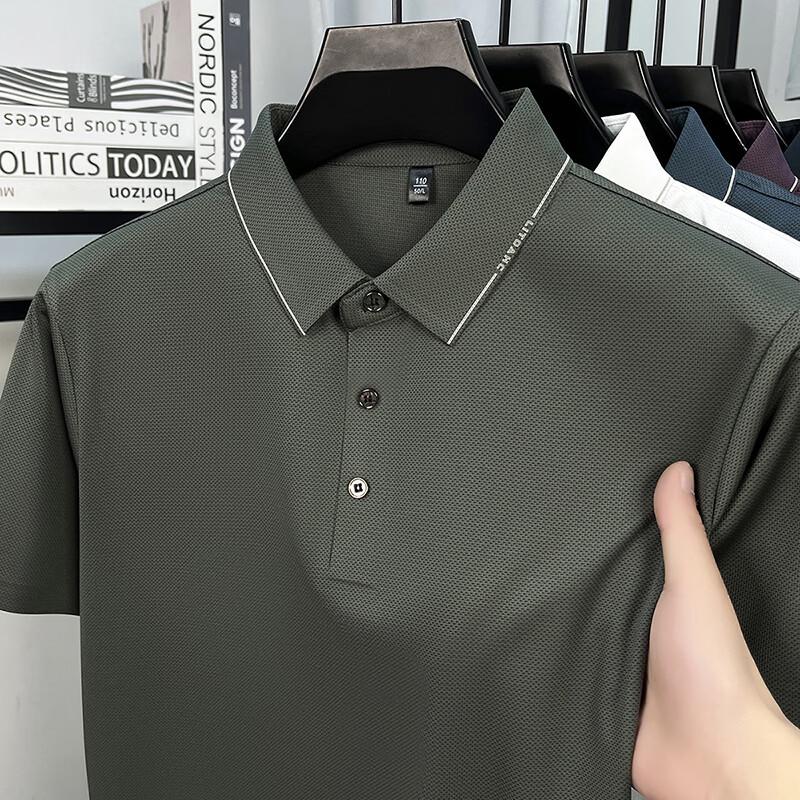 Firstview Men s Business Casual Short Sleeve Polo Shirt FX1073 L
