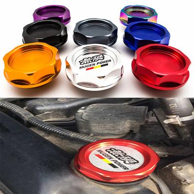 Upravené kryty nádrže MUGEN palivové víčko Honda Oil Cap Civic Fit Vysokoteplotní a vysokotlaké olejové víčko Palivový filtr