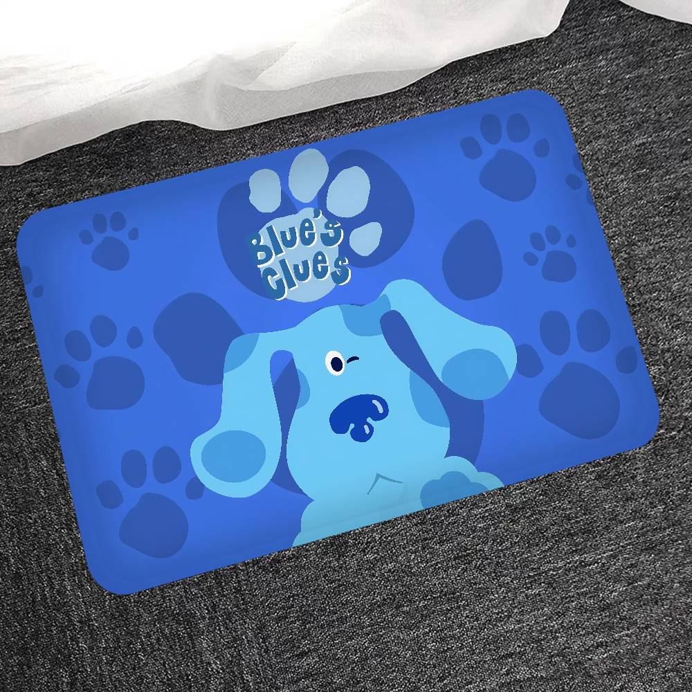 Blue Clues Room Mats Cheaper Anti-slip Modern Living Room Balcony Printed Welcome Rug