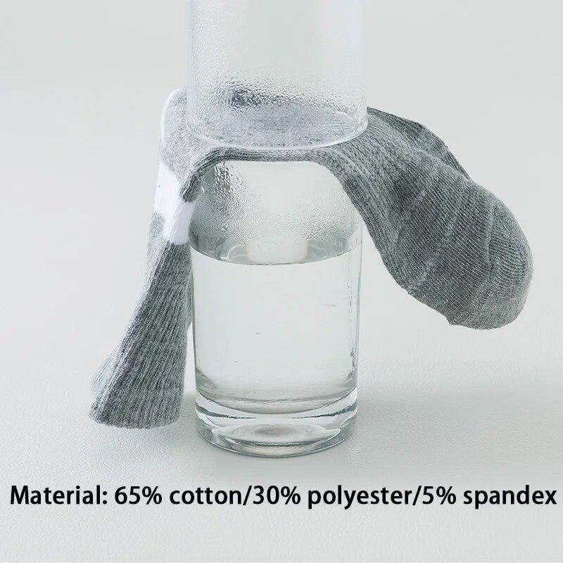 3/5/6 Pairs Cotton Outdoor Sports Socks, Sweat Absorbing and Odor Resistant Cotton Running Basketball Socks, Trendy Socks