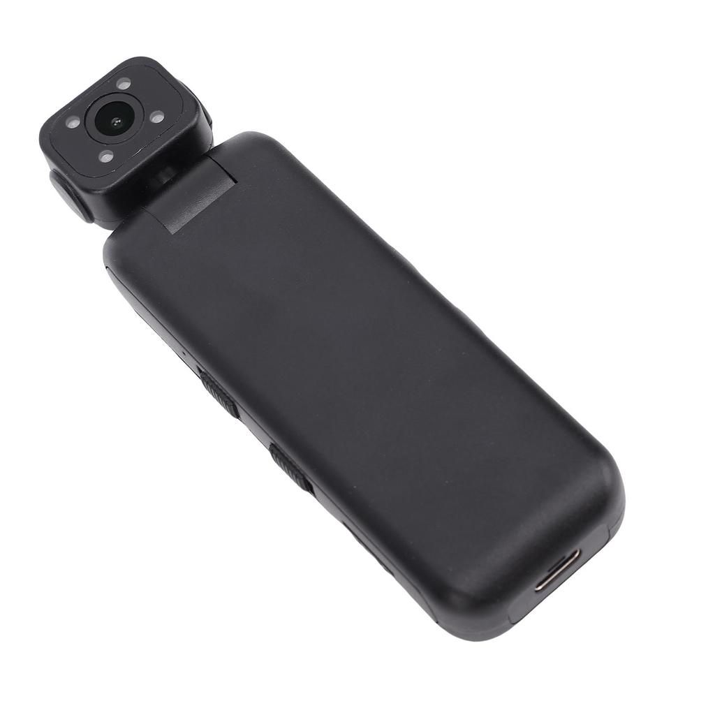 Portable Camcorder 2K HD 355 Degree Rotatable Wide Angle Lens Anti Shake Video Camera with Back Clamp