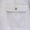 CELINE Striped Pattern Long sleeve Button down shirt gray Men's Used