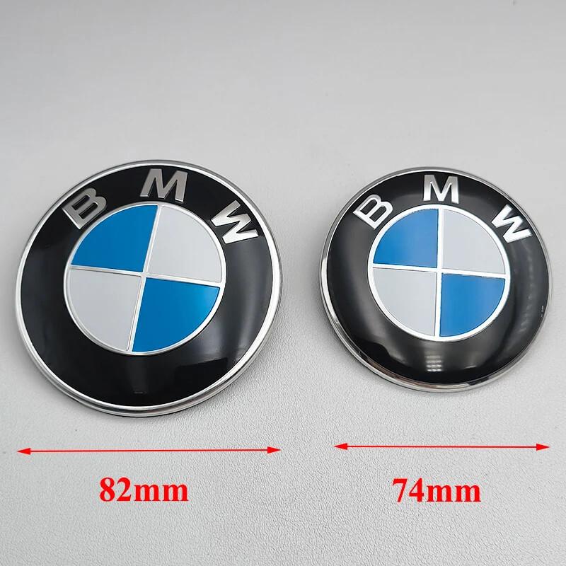 2pcs/set 82mm or 74mm for BMW X1 X3x30f34f36 car hood badge ABS badge accessories for car trunk.2 stuck feet