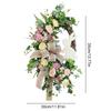 Easter Front Door Wreath Spring Wreath Cross Wreath Hanging Front Door Easter Decorations Artificial Wreath 2025 NEW