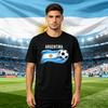 Patriotic Argentina Flag Soccer Fan Tee Argentina Soccer Printed Tshirt Soccer Part Supplies Clothing Men Women Cotton Tops