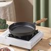 Telssida Thick Cast Iron Skillet, Uncoated Steak Pan, Non-Stick Frying Pan, Raw Iron Mini Breakfast Pan, 20cm, No Lid