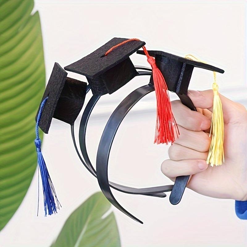 Graduation Season Mini Doctor Cap, Graduation Decoration Bachelor Cap Headband, Graduation Dress Up Photo Props