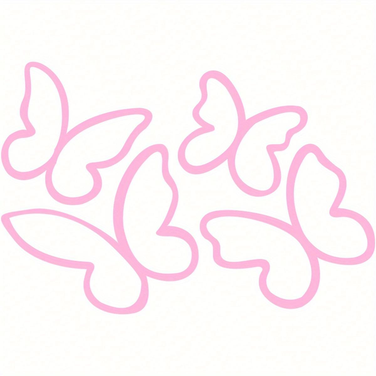 

4pcs/Set Butterfly Mirror Decal, Car Sticker, Mirror Sticker, Mirror Decal, Car Decal, Window Sticker, Aesthetic Cute Car Sticker, Vinyl Sticker one-size розовый