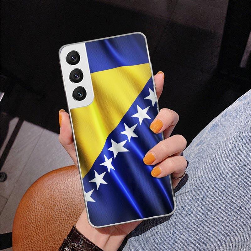 Bosnia And Herzegovina Flag Phnoe Case for Samsung Galaxy S26 S25 Edge S23 S24 Ultra S22 Plus S21 S20 FE Unique Cover Soft Coque