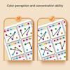 6 Pcs Multifunctional Preschool Concentration Cards Visual Tracking Training Cards For Visual Perception Skills