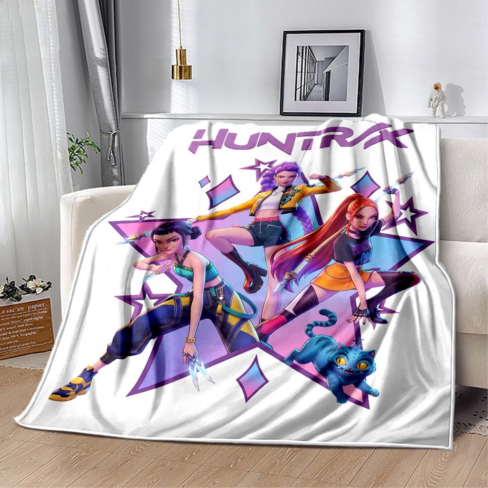 Huntrix: Future Heroes Unite Blanket Ultra-Soft Suitable for Bedding Couch Office Chair for All Seasons Warmthful Decor