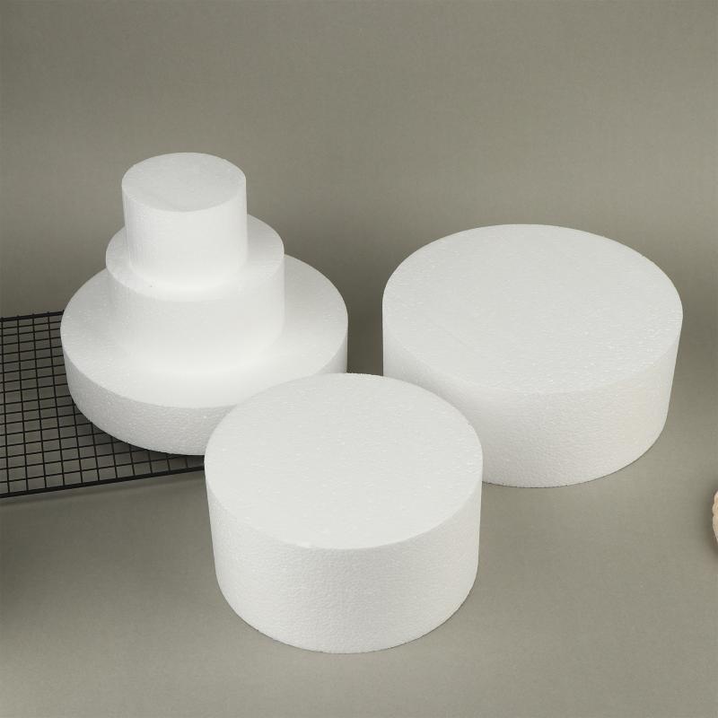 4/6/8/10 Inch Cake Foam Mould Ps Foam Flower Decor Cake Dummy Practice Sugarcraft Model Lightweight Diy Decorations