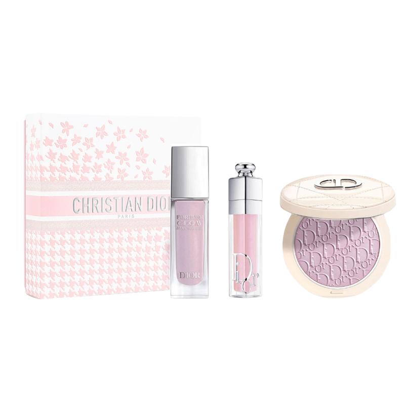 

DIOR Accessory Long-Lasting Liquid Highlight + Highlight Disk + Enchanting Lip Gloss Makeup Set Fantasy Star Wish Limited Gift Box Clear Brightening білий