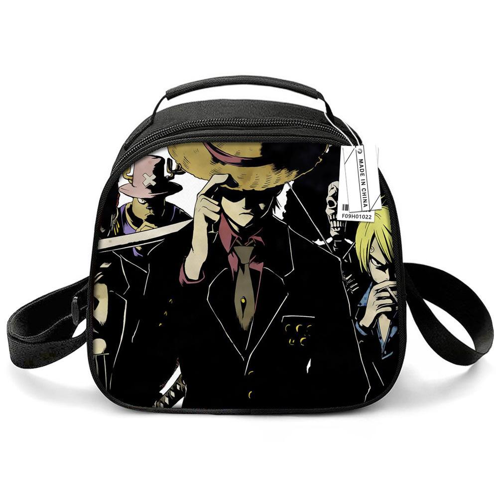 Animation Lunch Box Thermal Insulation Bag Lunch Bag Student Thickened Aluminum Foil Nautical King Storage Thermal Insulation Meal Bag Ice Bag