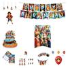 One Piece Themed Birthday Party Decoration Set Props Balloons Cake Flags Toppers