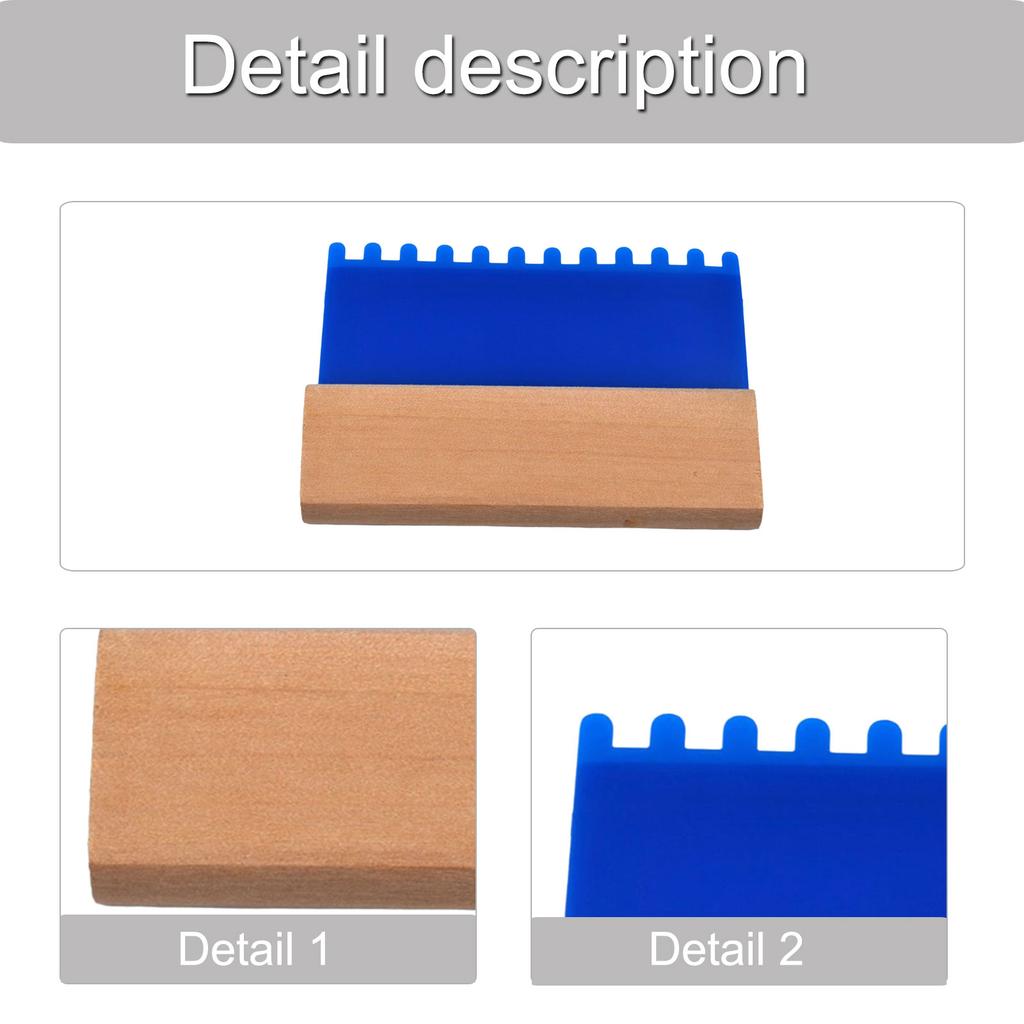 3 Pieces Professional Texturing Combs Set Portable for Stuccos and Plasters With Sturdy Plastic Materials Plastic Handle
