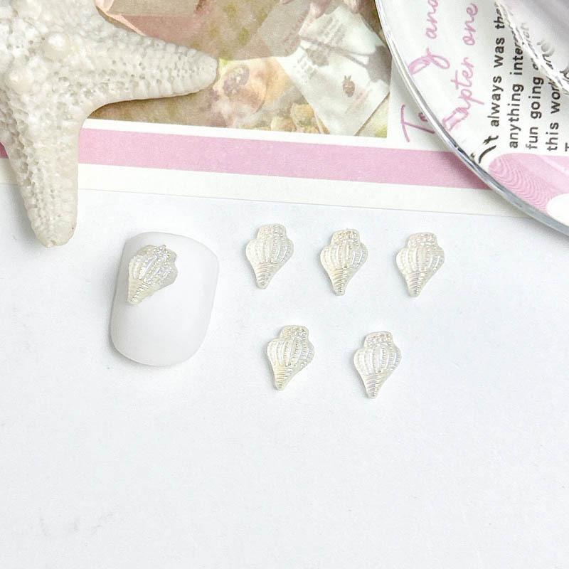 New Aurora Nail Art Accessories Tiny Conch 3D Small Ice Transparent Nail Decorations Mixed Rhinestones Phone Accessories