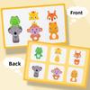 Matching Board Spatial Training Board Game Montessori Animal Matching Game  Preschool Training