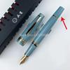 Nuova Penna Stilografica Yongsheng Wingsung 629 Riempimento a Pistone Pennino in Iridio Dorato EF F Nero Blu Scuro Resina Inchiostro da Scrittura Penne Alta Qualità