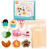 Chop Chop Fruit & Veggie Wooden Playset: Baby Kitchen & Educational Toy for Early Learning Simulated Cutting.