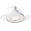 New Ceiling Fan Light Invisible Telescopic Blade Air Circulation Silent Dimming Timed LED Fan Ceiling Lamp Electric Fan Decor