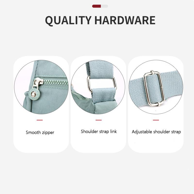 JuYouliang Nylon Durable Ladies Diagonal Bag New Large-capacity Simple Ladies Shoulder Bag Mother Bag Commuting Small Bag