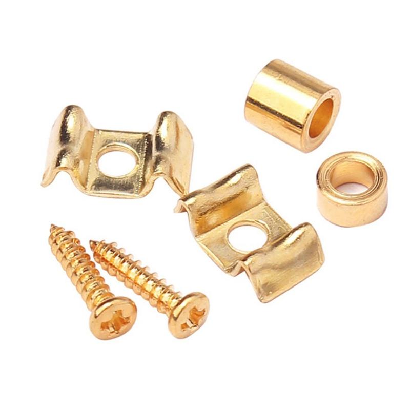 Metal String Tree Guide Retainer for Guitar Replacement Part Black/Golden/Silver